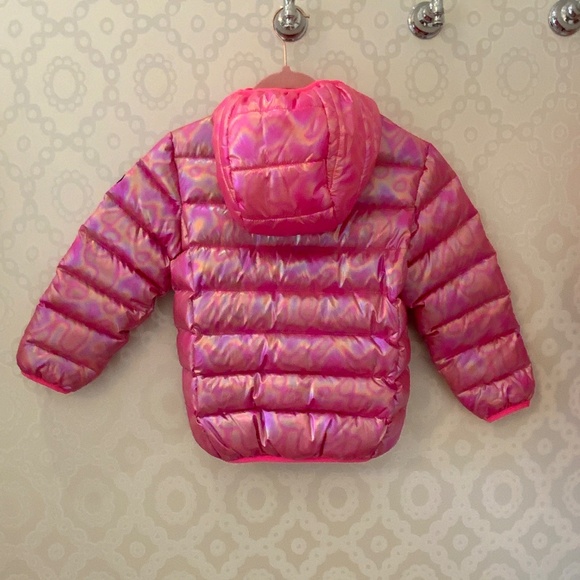 appaman Girl's Pink Iridescent Coat with Hood - Picture 2 of 3